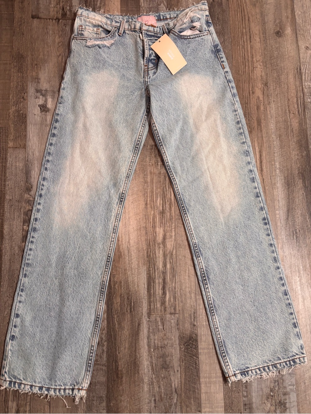 Revice Denim Light Wash Straight-Leg Jeans - Casual Everyday Style
